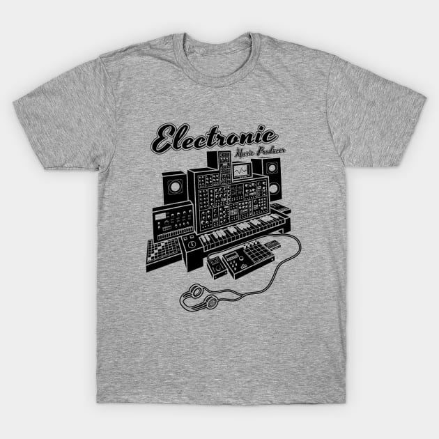 Modular Synthesizer for Electronic Music Producer T-Shirt by Mewzeek_T